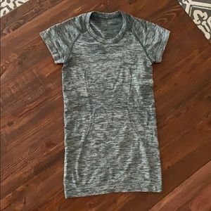 Grey lululemon Short Sleeve Top